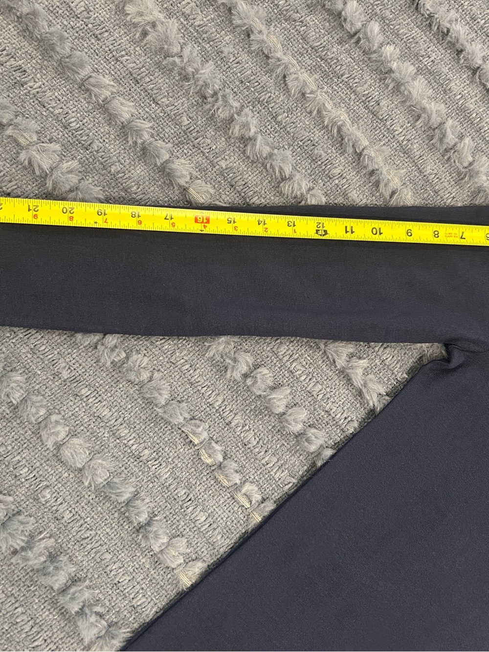 LOFT Navy Ruffle Collar Long Sleeve Henley - Picture 6 of 7